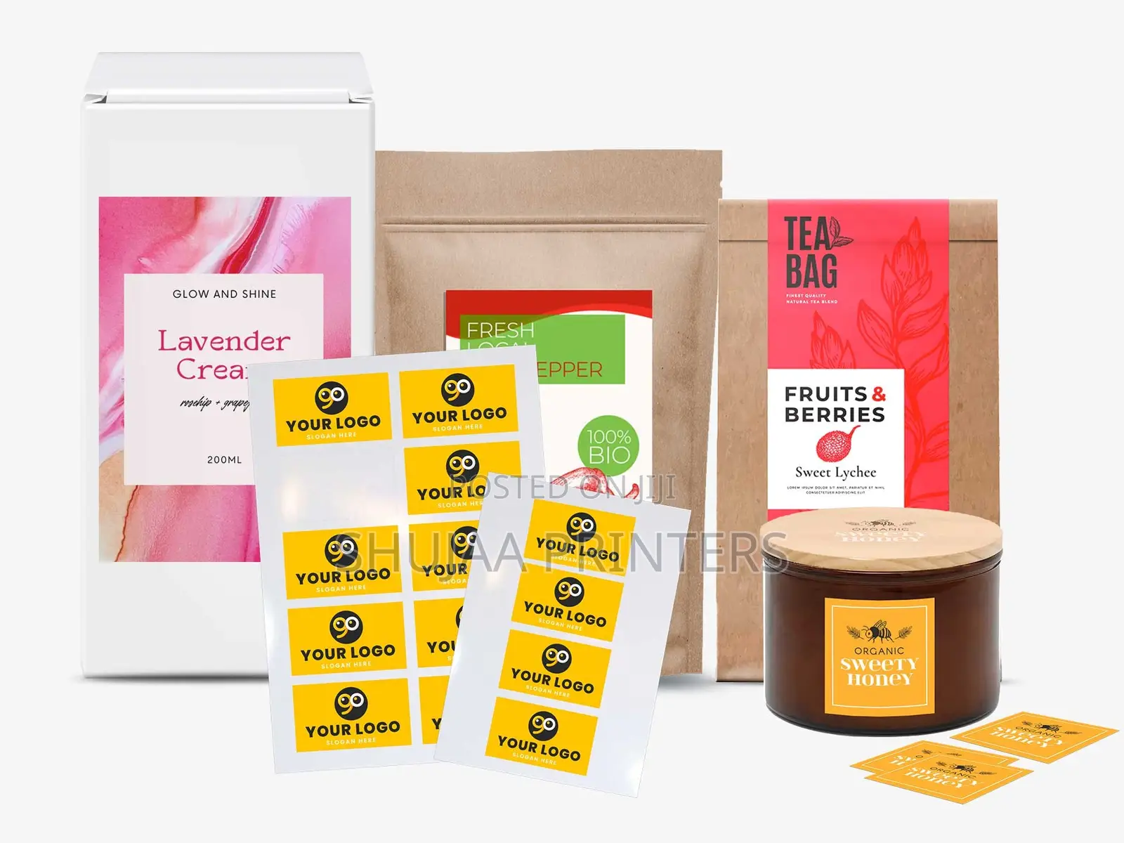 Custom Product Label Stickers Design Printing
