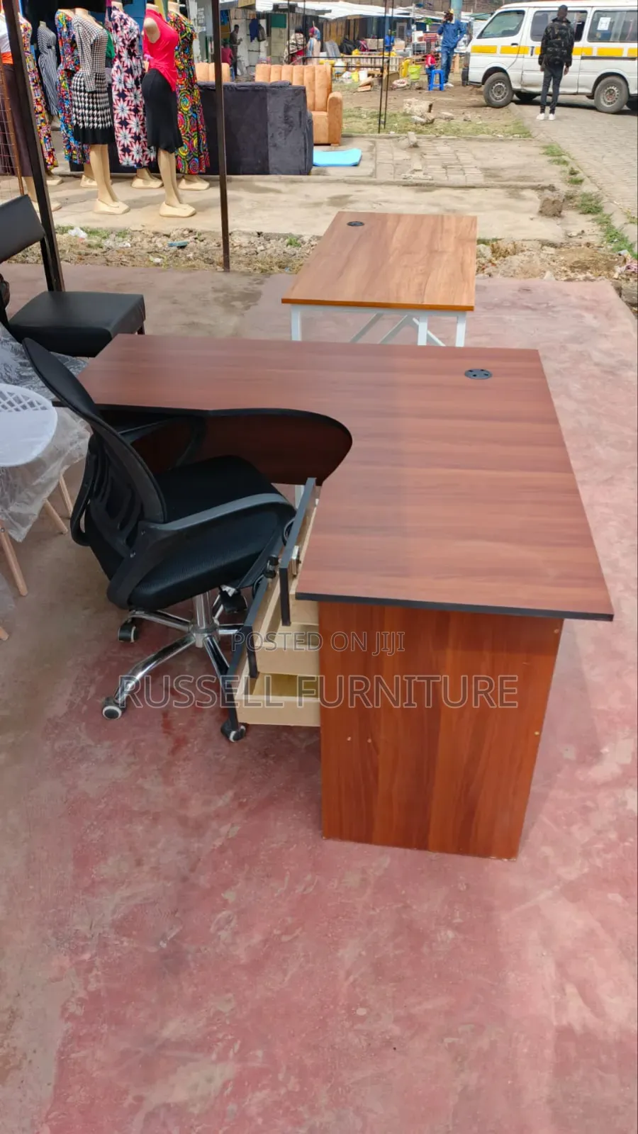 Imported Mesh Office Chair and Lshape