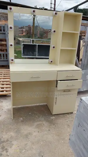 Modern Wardrobe With Drawers and a Mirror
