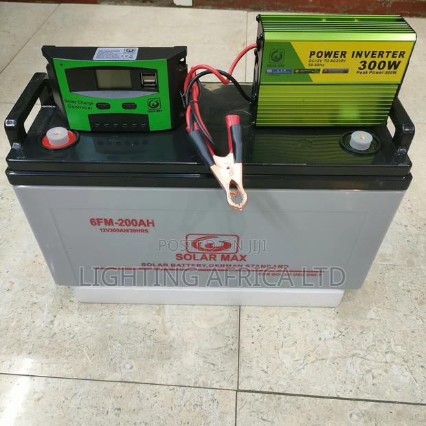 200ah Solar Gel Battery - 300w Inverter - 30a Controller
