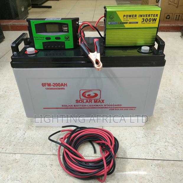 200ah/12v Gel Battery - 30a Controller - 300 Watts Inverter