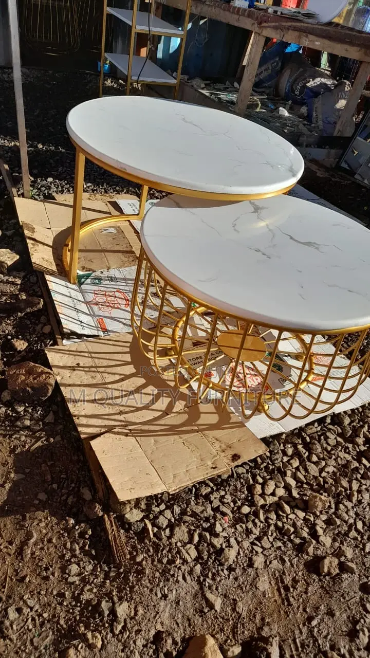 Uniquely Designed 2 Sets of Nesting Table