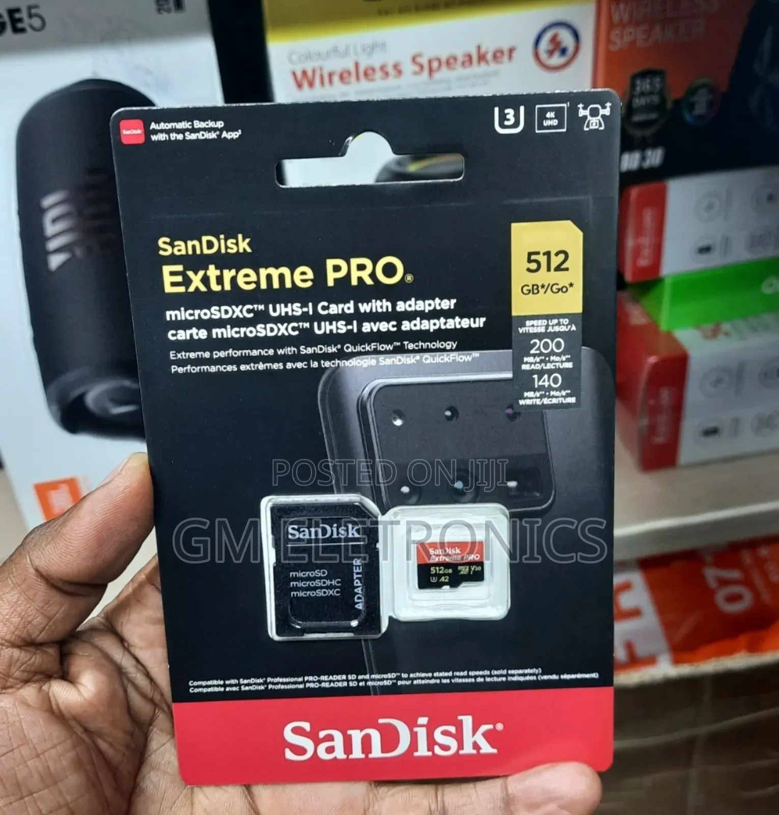 New 512gb Extreme Pro Microsd Card + Adapter C10,U3,V30,A2