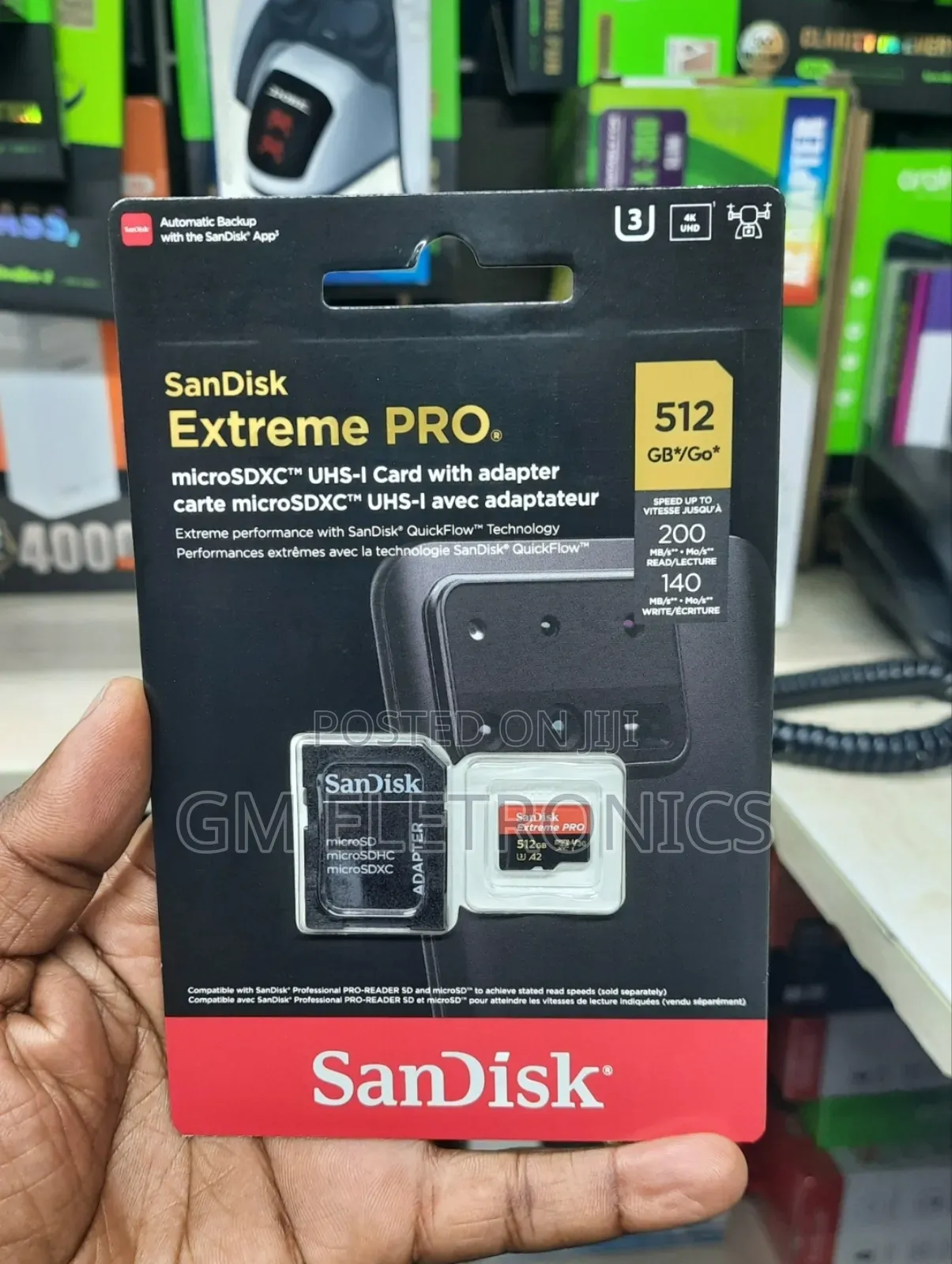 New 512gb Extreme Pro Microsd Card + Adapter C10,U3,V30,A2