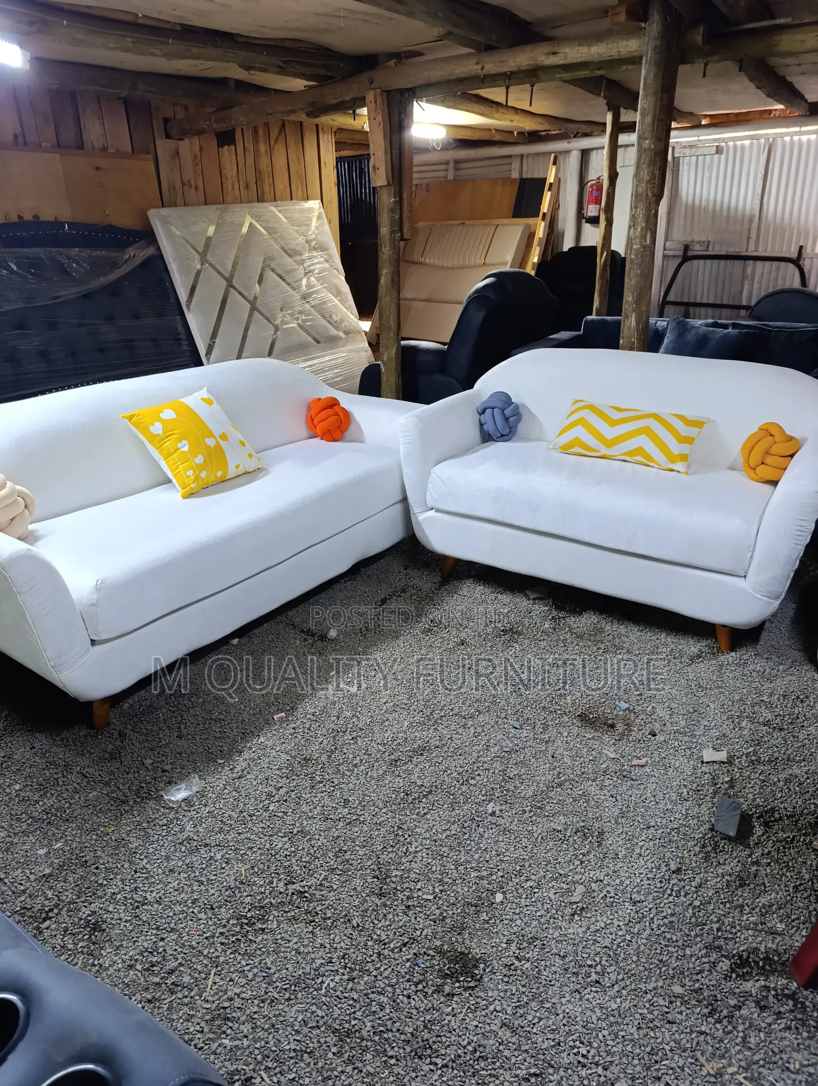Pure White 5 Seater New Sofa Sets
