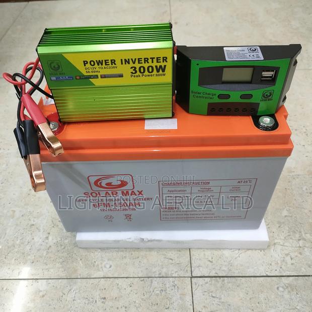 150ah Battery - 30a Controller 300w Inverter - main view