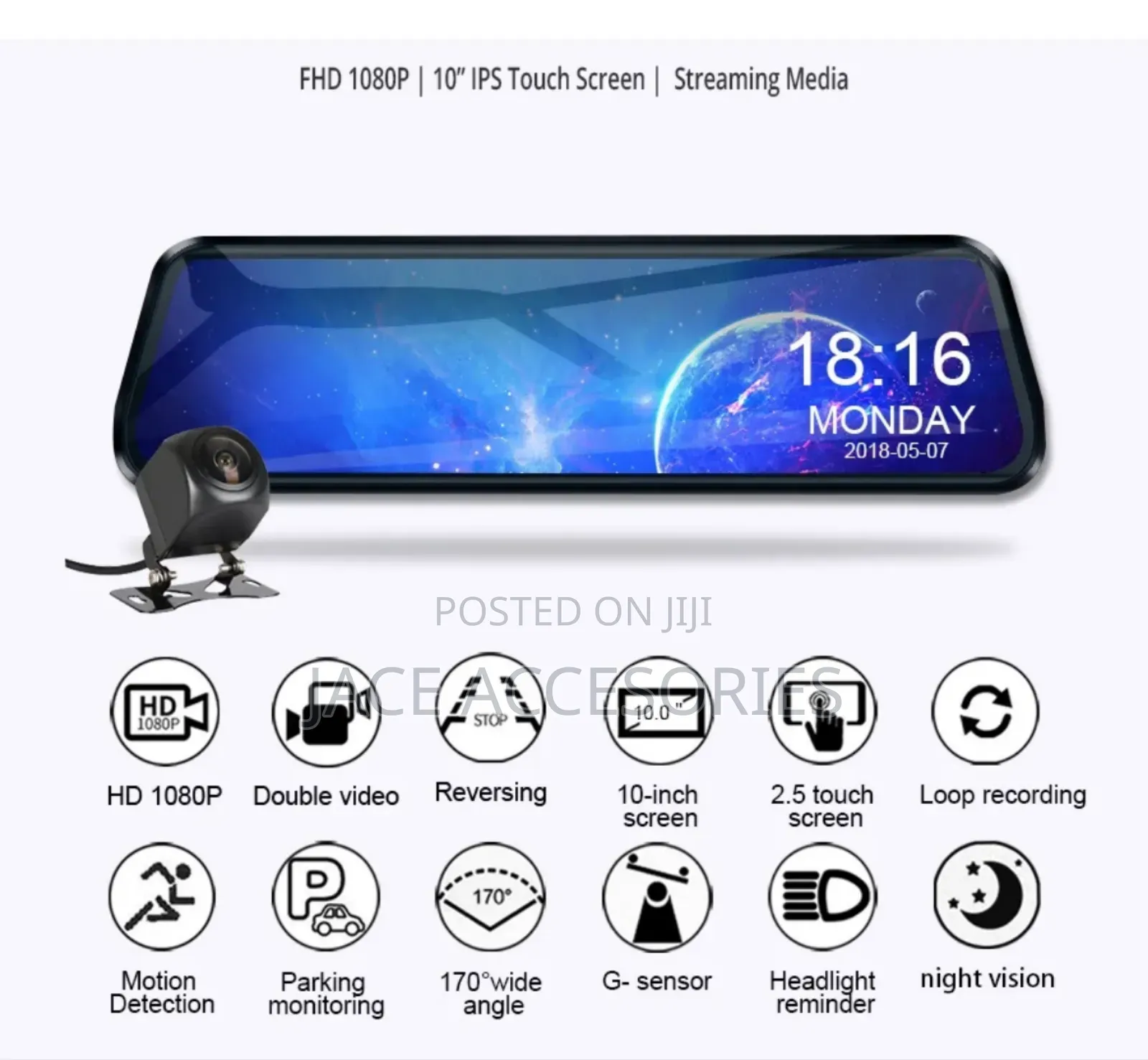 10' Touch Screen Dvr Recorder Hd