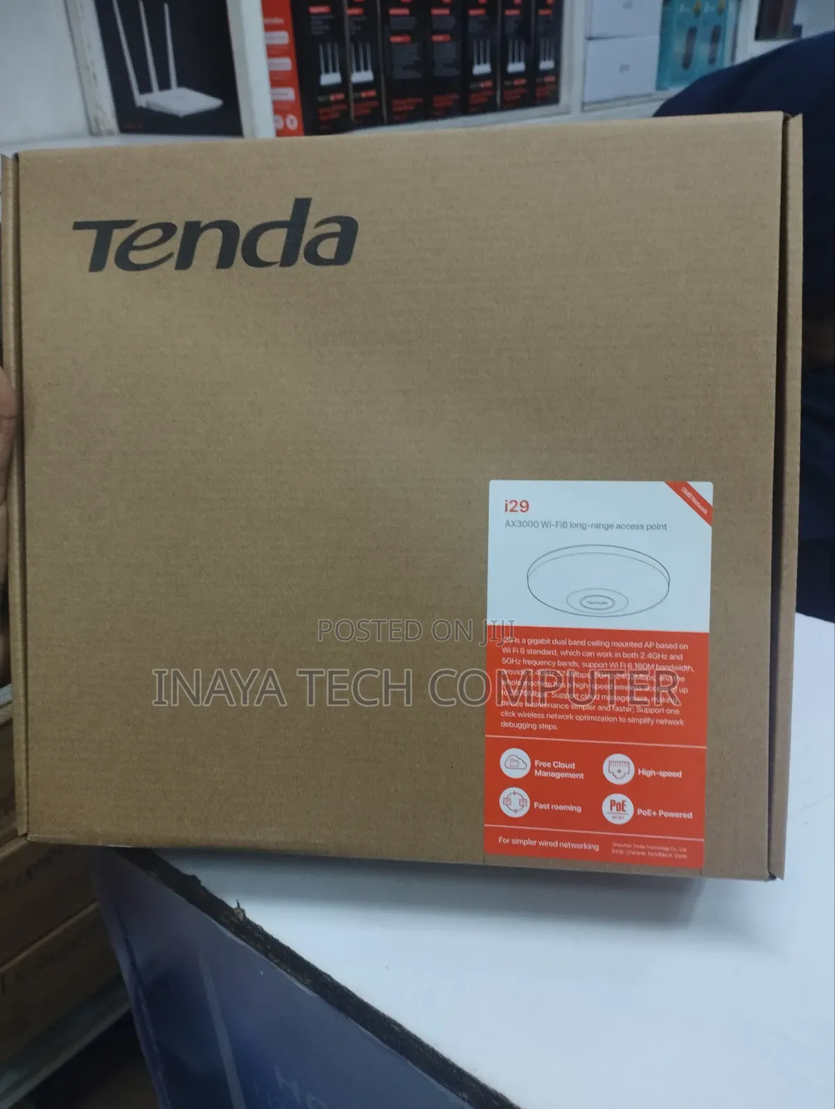 Tenda I29 Wi-Fi 6 Ax3000 Gigabit Wireless Access Point