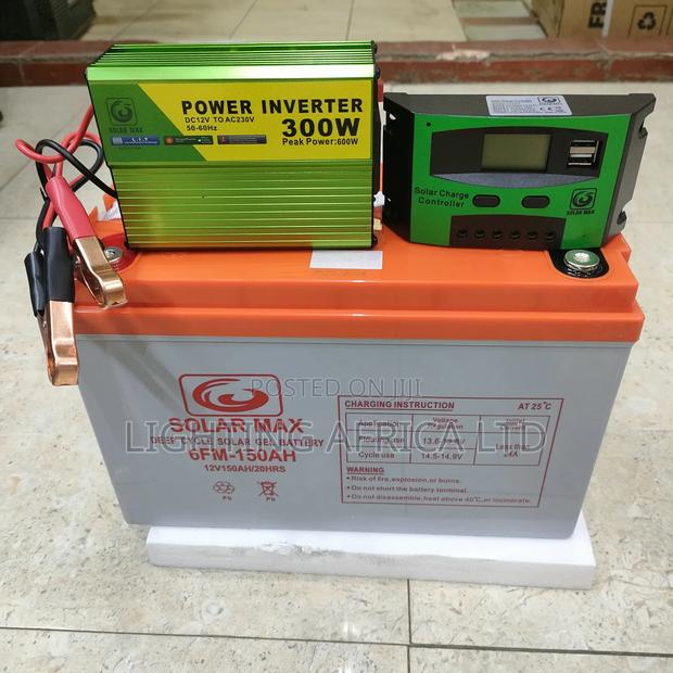 150ah Heavy Duty Battery -30a Controller -300w Inverter