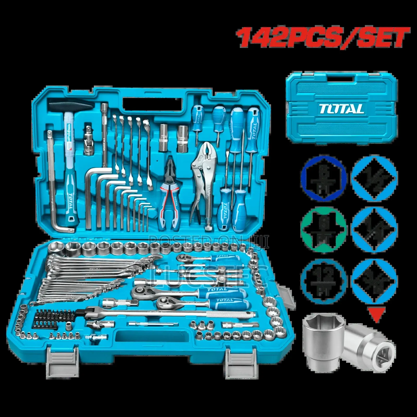 Total 142-piece