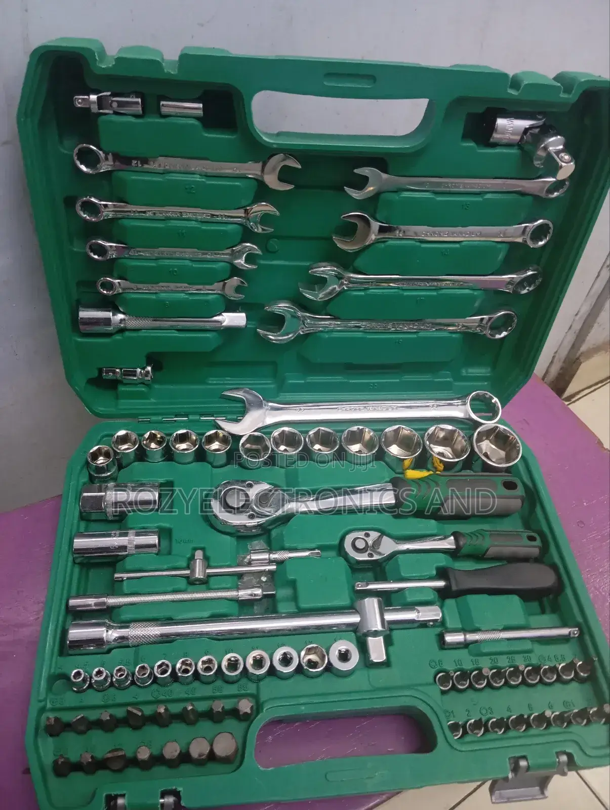 An 82-Piece Mechanic's Socket and Spanner Tool Set,