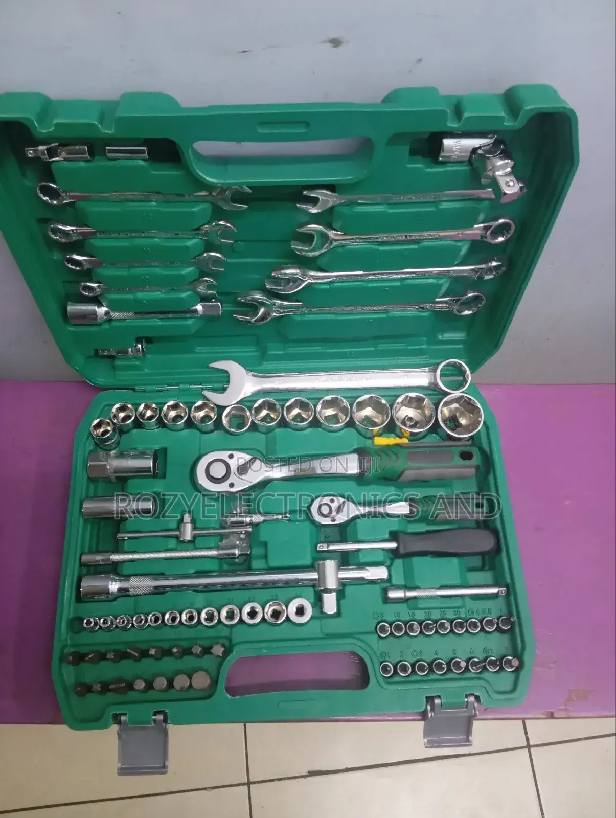An 82-Piece Mechanic's Socket and Spanner Tool Set,