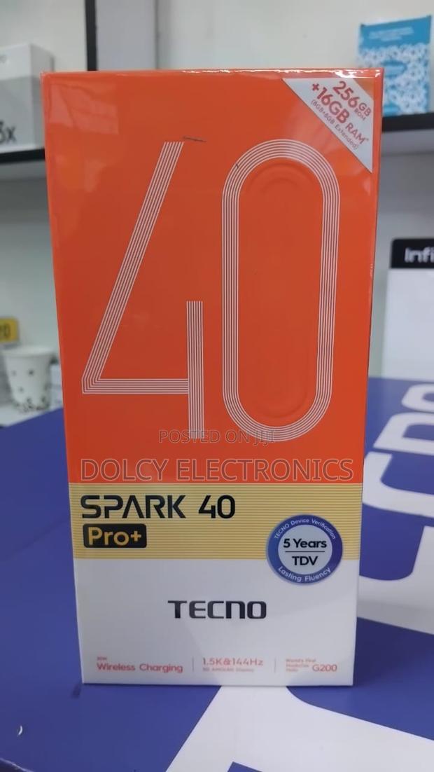 New Tecno Spark 40 Pro+ 256 GB Black - main view