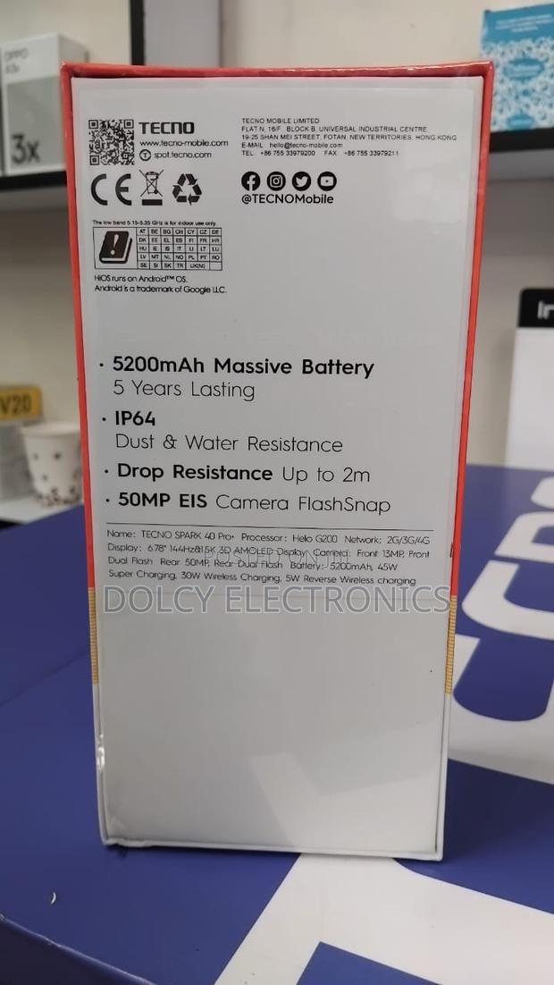 New Tecno Spark 40 Pro+ 256 GB Black - thumbnail 3
