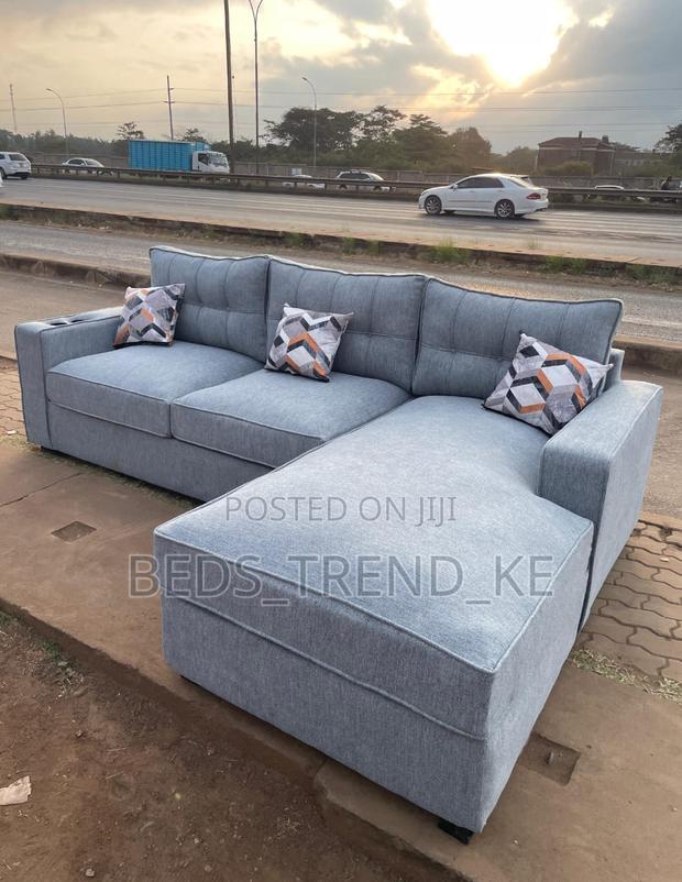 Gray Timeless 6 Seater L Seat Sofa