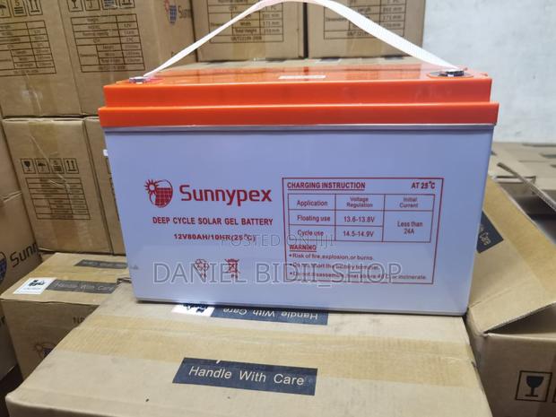 Deep Cycle Solar Gel Battery 80ah Sunnypex