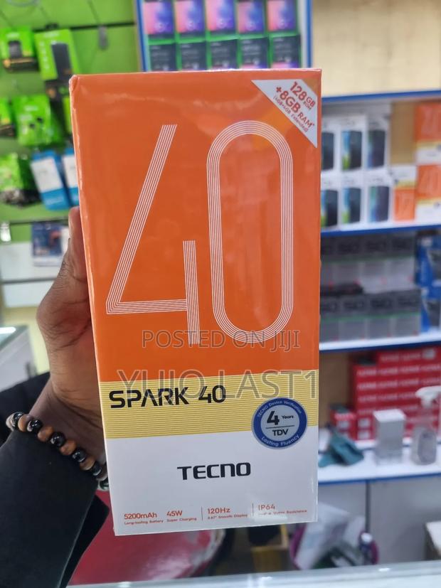New Tecno Spark 40 128 GB Black - main view