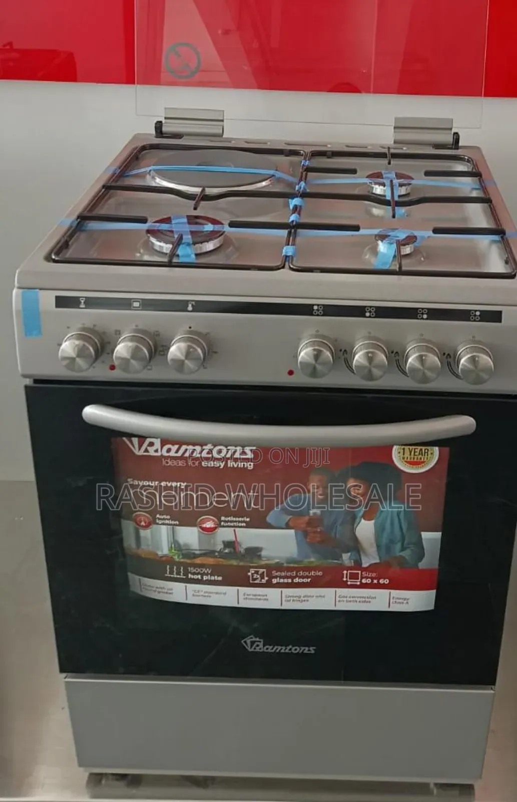 Ramtons Cooker 60*60 3+1.,