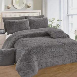 Smart Grey Fluffy Duvet - main view