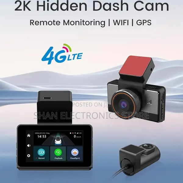 4g Dual Lens Car Rear View 4g Lte Security Dash Cam