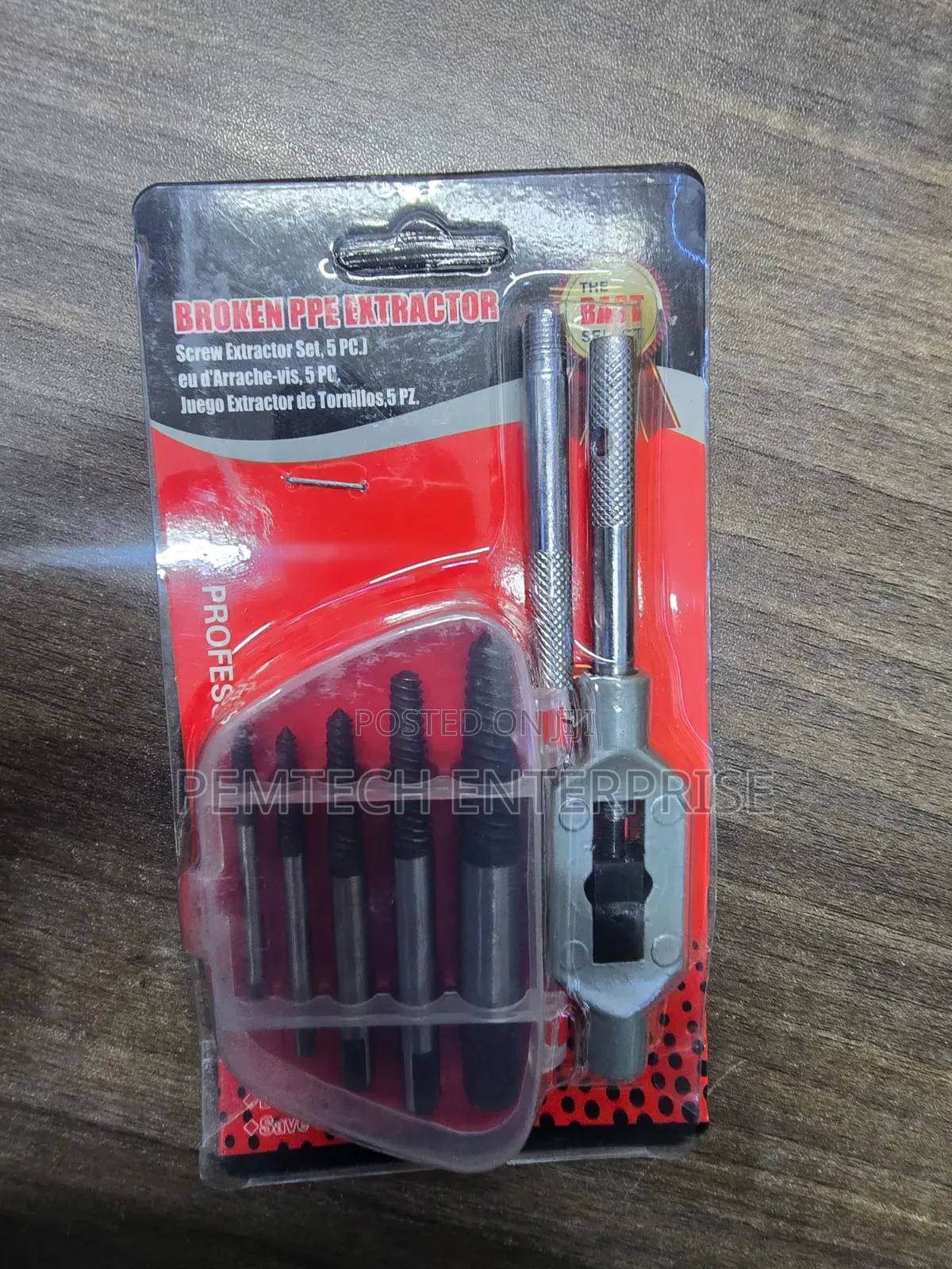 5-Piece Screw Extractor Set