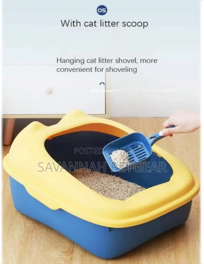 Cat Toilet, High-Side Splash-Proof Litter Box + Litter Scoop