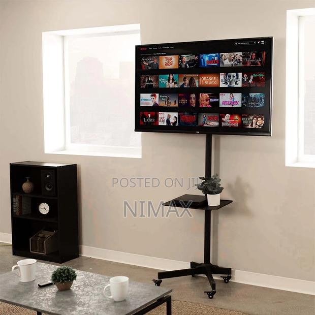 Mobile Tv Stand Rolling Tv for 32-85 Inch,Height Adjustable - thumbnail 4