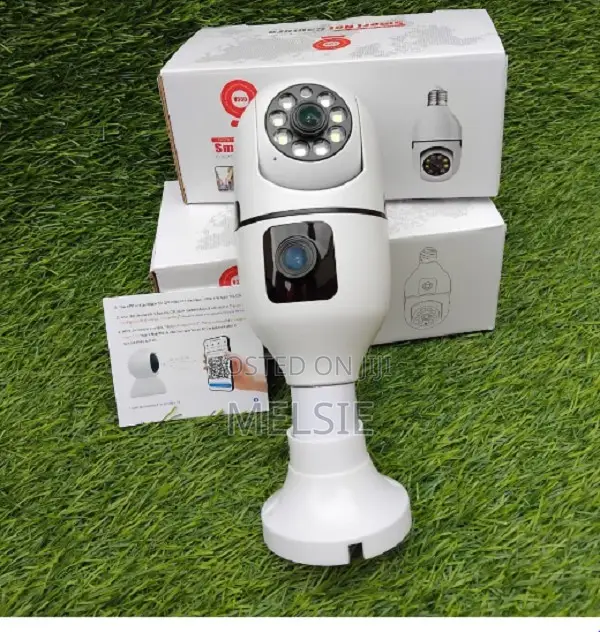 PTZ Home Security CCTV Dual Hot Wifi Bulb Camera