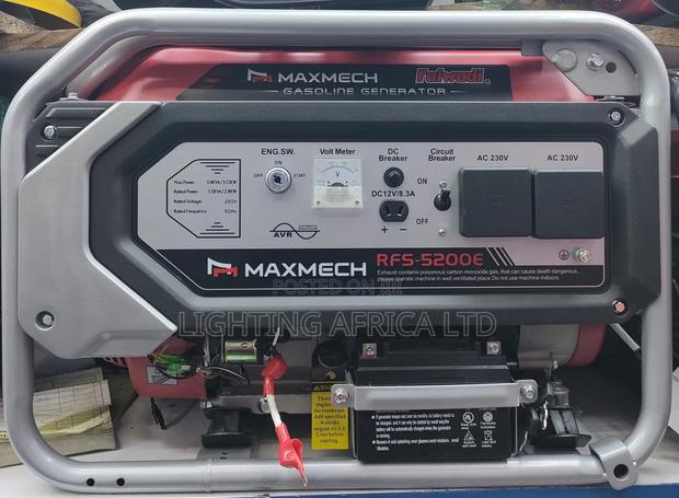 3.8kva Maxmech Petrol Engine Keystart Generator - main view