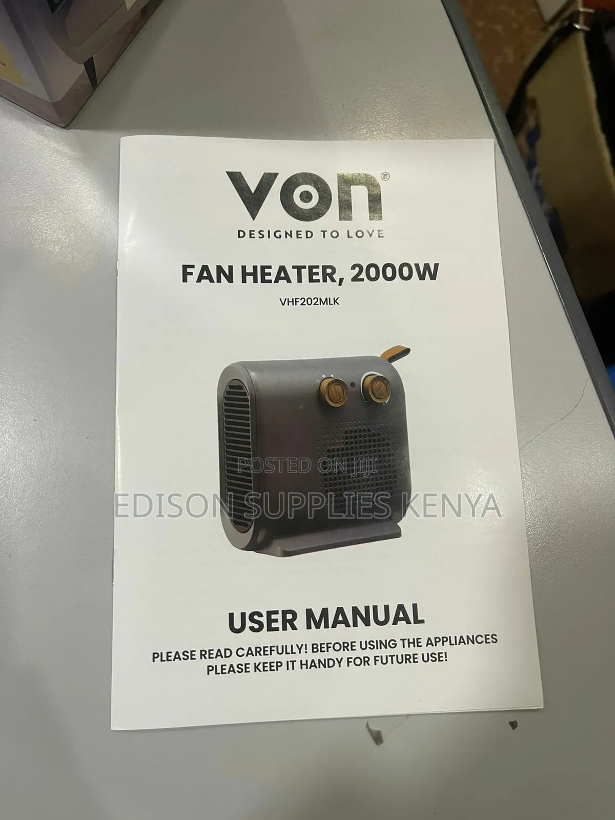 Fan Room Heater Von Hotpoint 2000w Heaters Cold/Warm Air