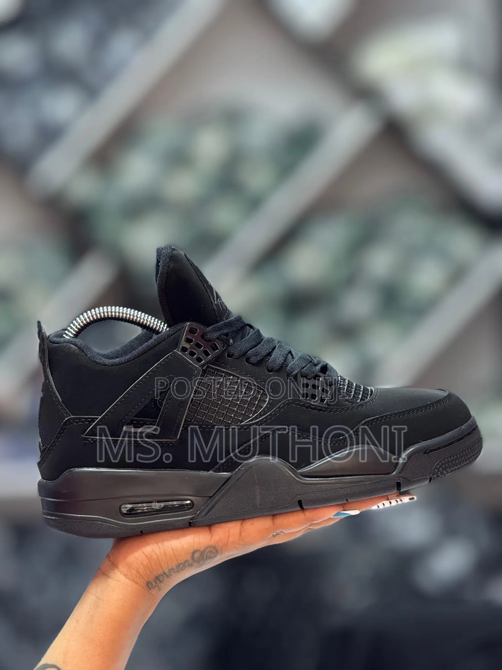 Air J4 Retros All Black Now Available Sizes 38-45
