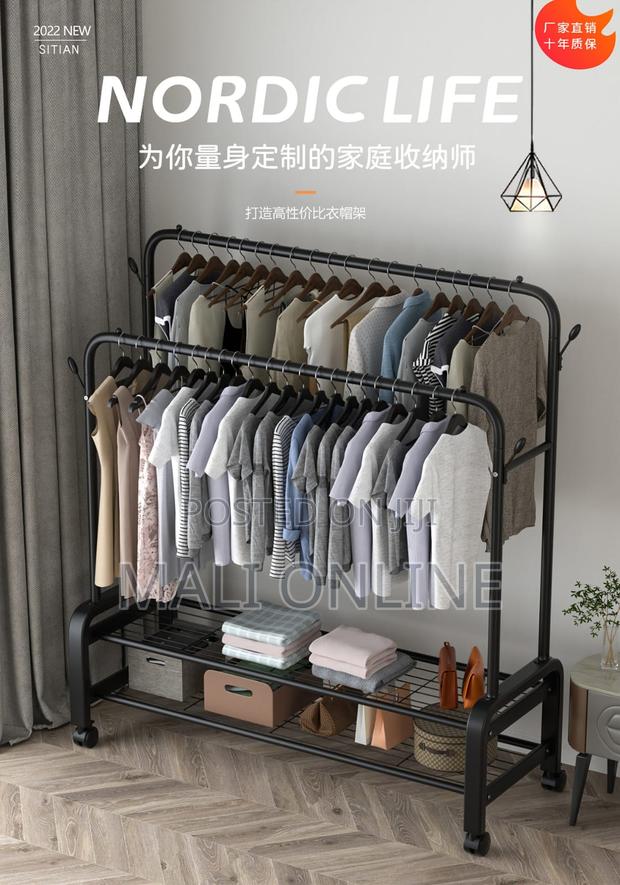3-in-1 Heavy-duty Metal Clothes Rail Rack - thumbnail 8