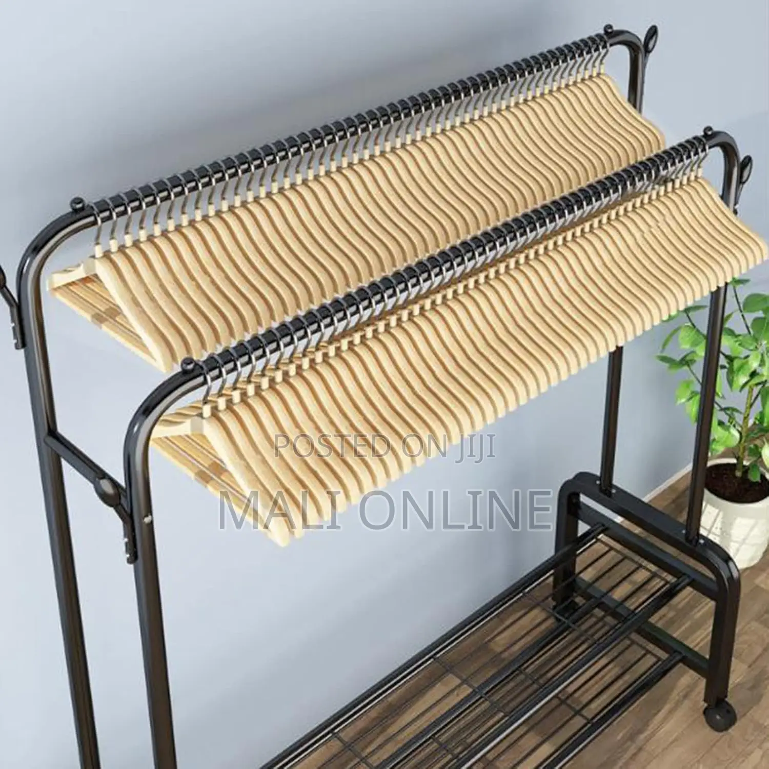 3-in-1 Heavy-duty Metal Clothes Rail Rack
