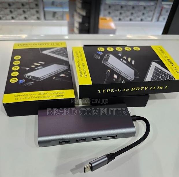 High Quality 11 in 1 Usb C Hub Type C Adapter HDTV Vga Rj45