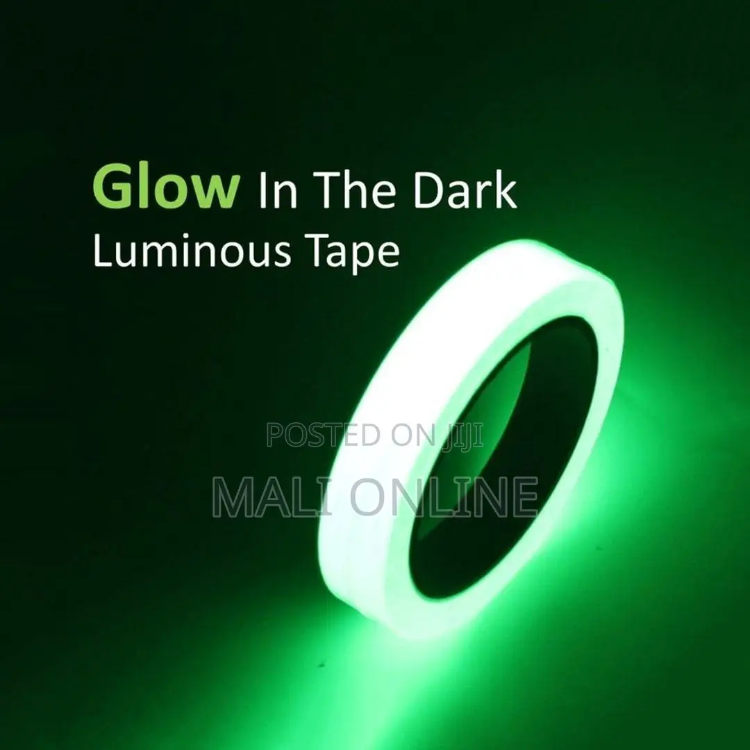 Glow In The Dark Fluorescent Luminous Tape 10mm X 3m