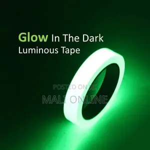 Glow In The Dark Fluorescent Luminous Tape 10mm X 3m