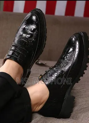 Laced Black Men’S Moccasin Sizes: 40 41 42 43 44 45