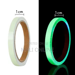 Glow In The Dark Fluorescent Luminous Tape 10mm X 3m