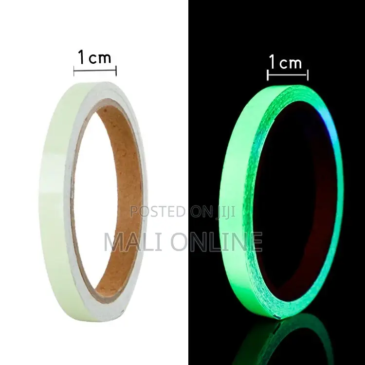 Glow In The Dark Fluorescent Luminous Tape 10mm X 3m