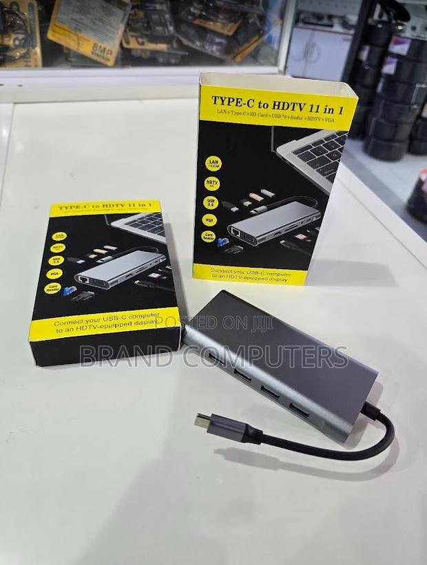 11 in 1 Type C to Hdmi Macbook Adapter With 11 Other Ports