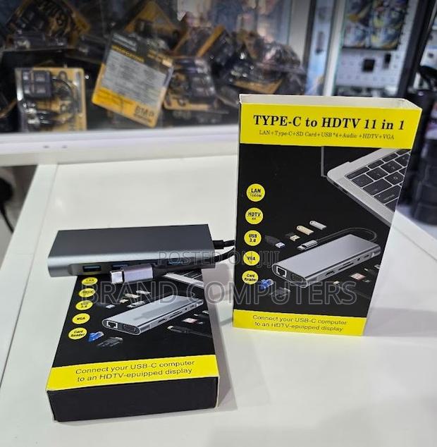 11-in-1 Type-C Usb 3.0 Hub Type C to Hdmi-Vga Docking