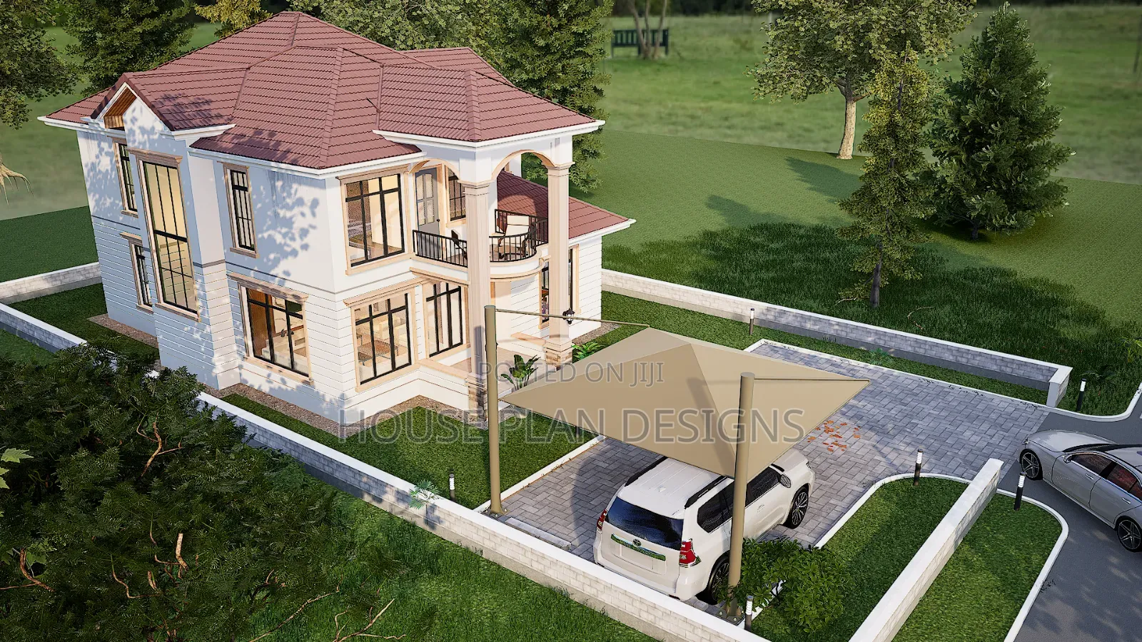 Classic 4 Bedroom Mansion House Plan