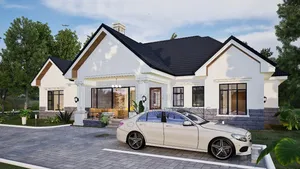 Affordable Four 4 Bedroom Bungalow House Plan Design