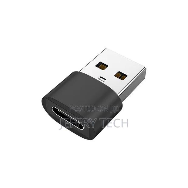 Usb a to Type C Otg Adapter Usb Fast Charging Black