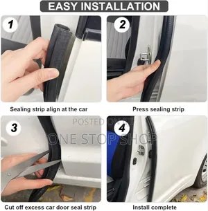 Flexible 4m Car Door Sliding Weather Rubber Seal