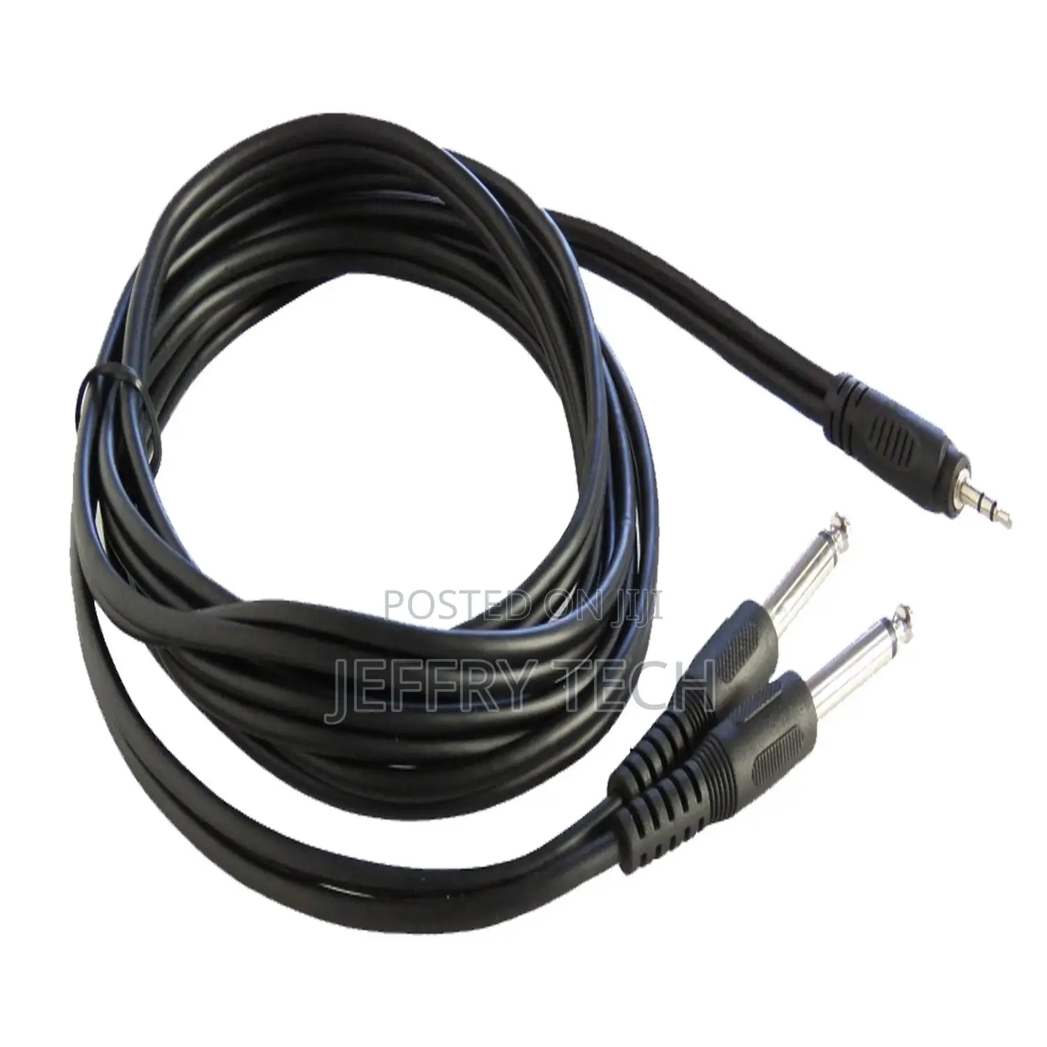 6ft 3.5mm Male Stereo Cable to Dual 1.8m 1/4" Male Mono Cabl