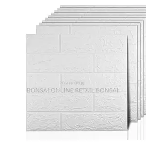 5 Pieces 3d Brick Pattern Foam Wall Stickers – Self-Adhesive