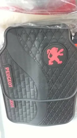 Peugout 5pcs Carpet Logo Waterproof Mats