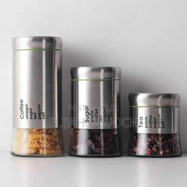 3 Pc Tea ,Sugar , Coffee, Canister