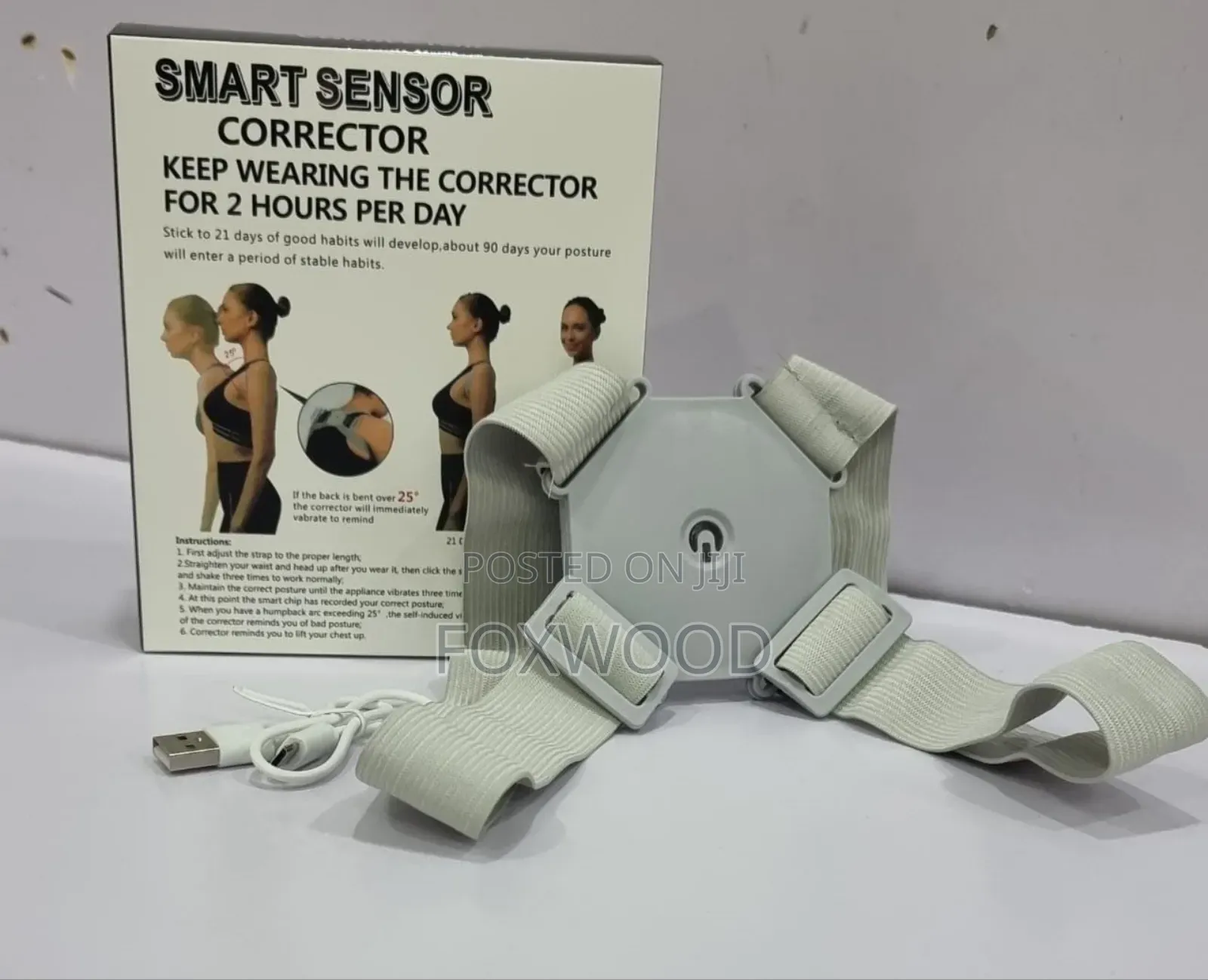 *Rechargeable Smart Sensor Posture Corrector .